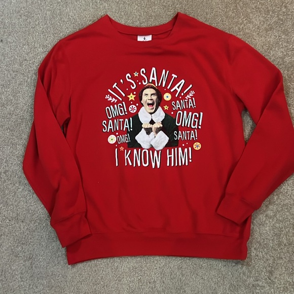 Women’s ELF Sweatshirt with Striped Leggings - Picture 2 of 6